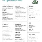 El Santito Lunch Drinks Menu